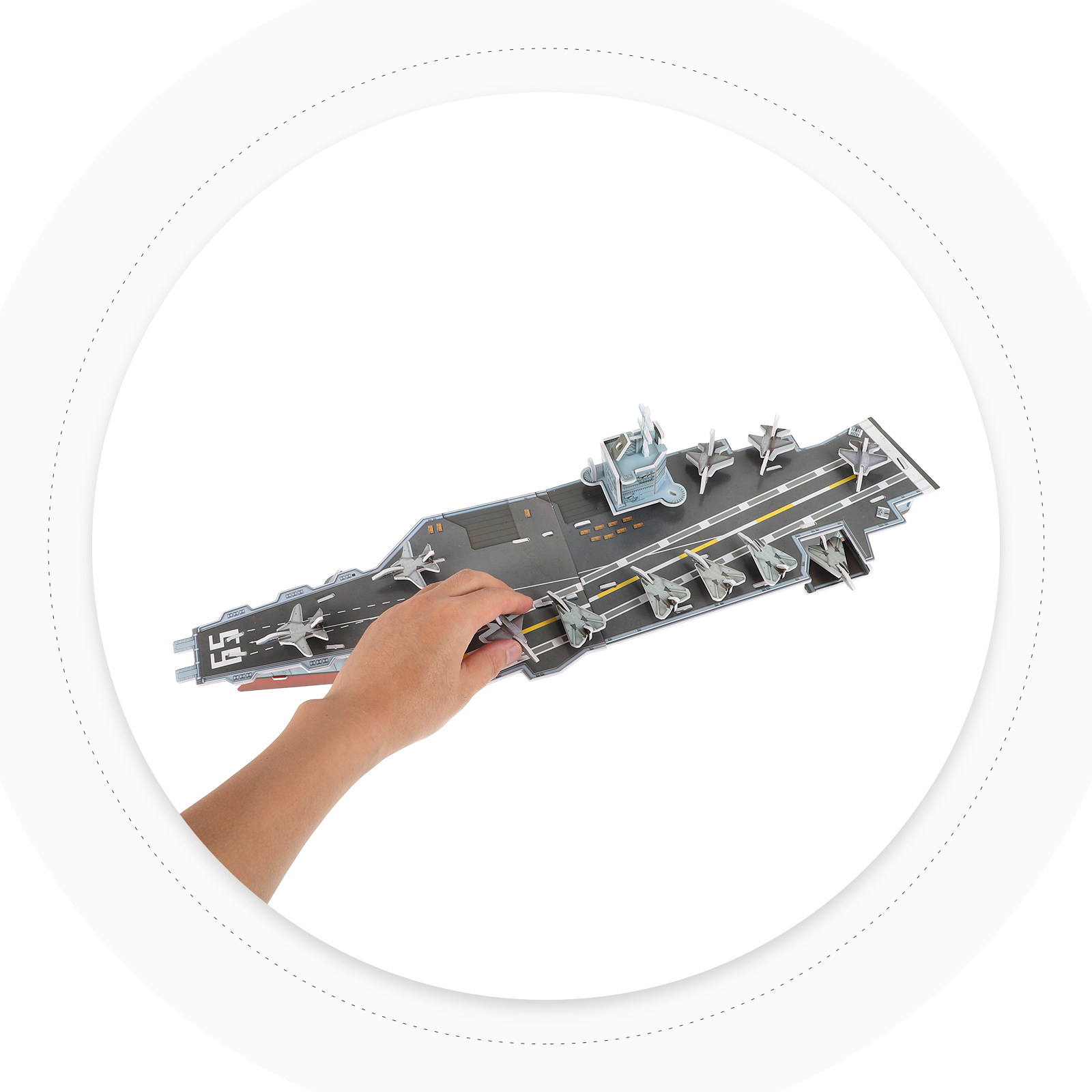 Kids Education Activities - Aircraft Carrier 3D Puzzle DIY Assemble