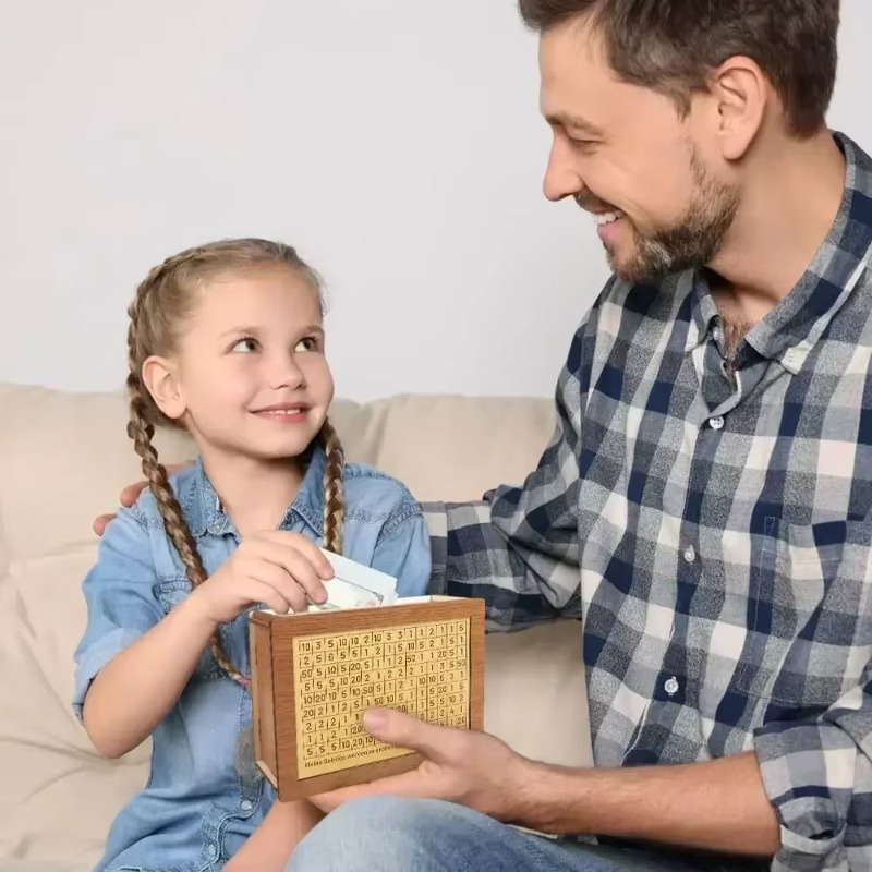 1-4PCS  Wooden Money Savings J - огляд і ціна Kids Education Savings