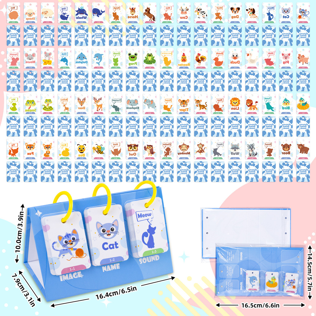 72Pcs Kids Learn Animal Sounds - огляд і ціна Kids Education Words