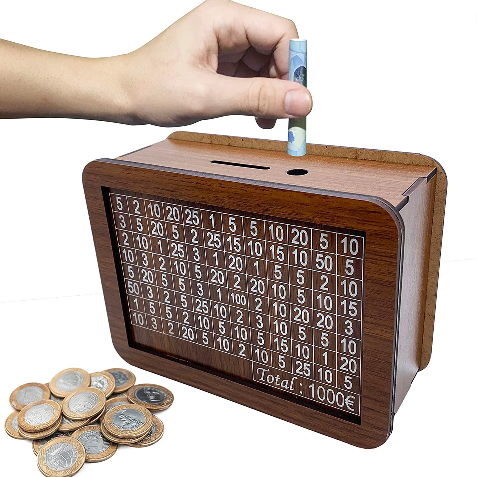 Wooden Piggy Bank Coin Box Cra - огляд і ціна Kids Education Savings