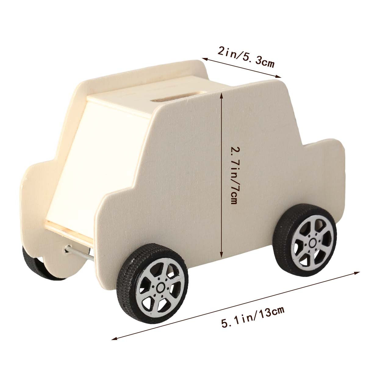 Wooden Car Piggy Bank DIY Colo - огляд і ціна Kids Education Savings