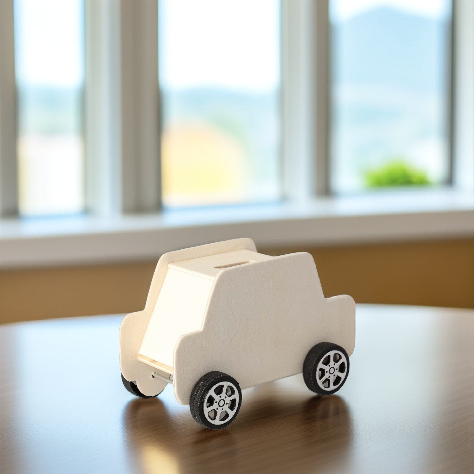 Wooden Car Piggy Bank DIY Colo - огляд і ціна Kids Education Savings
