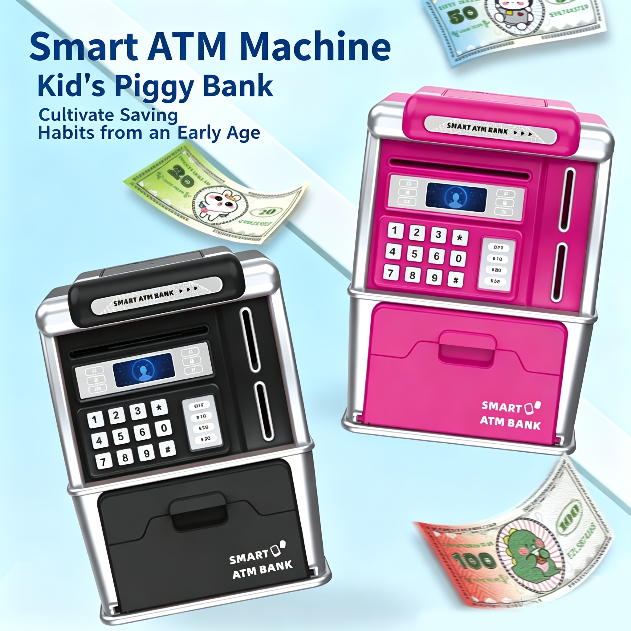 Smart ATM Piggy Bank, Automati - огляд і ціна Kids Education Savings