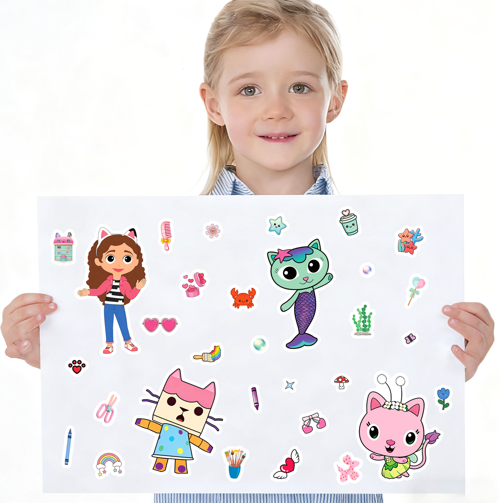 8/16Sheets Gabby's Dollhouse M - огляд і ціна Kids Education Material