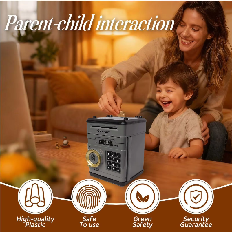 Electronic Money Bank Safe Box - огляд і ціна Kids Education Savings