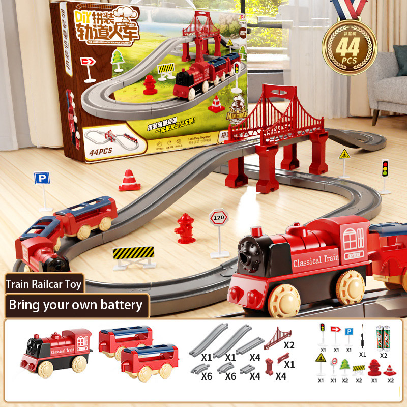 44Pcs/set Electric Train Track - огляд і ціна Kids Education Material