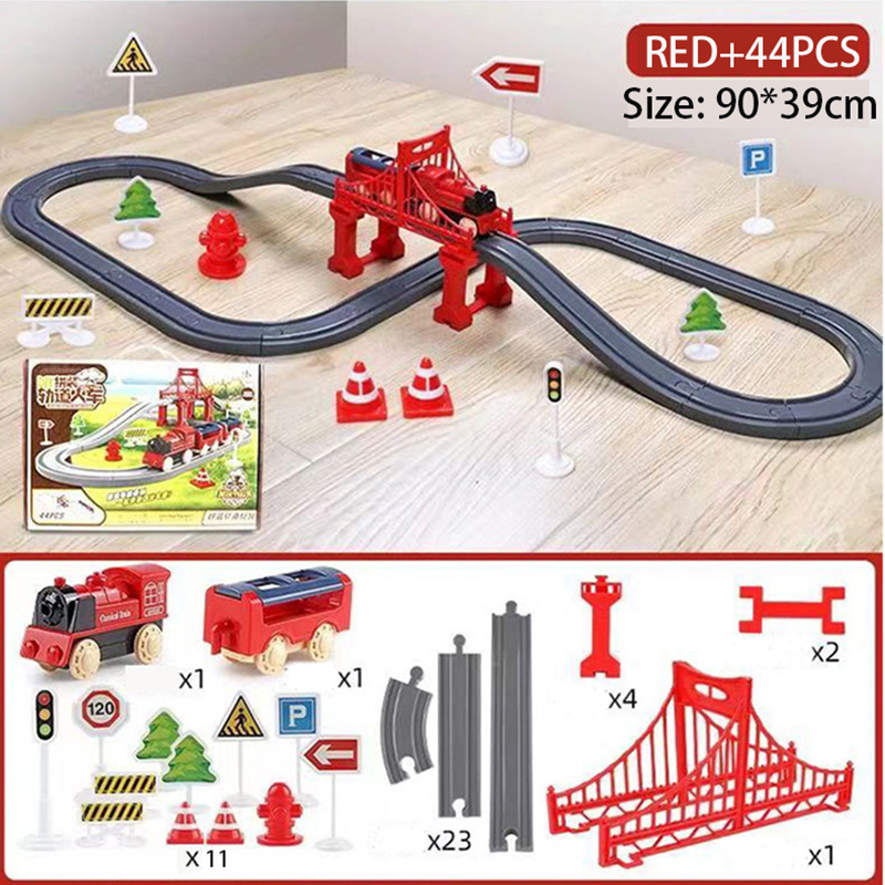 44Pcs/set Electric Train Track - огляд і ціна Kids Education Material