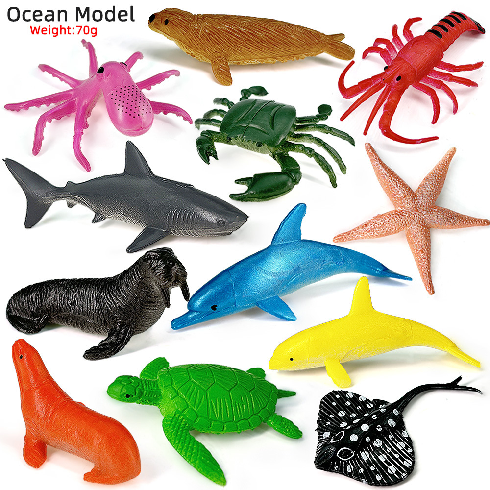 12pcs Ocean Sea Life Set Anima - огляд і ціна Kids Education Material