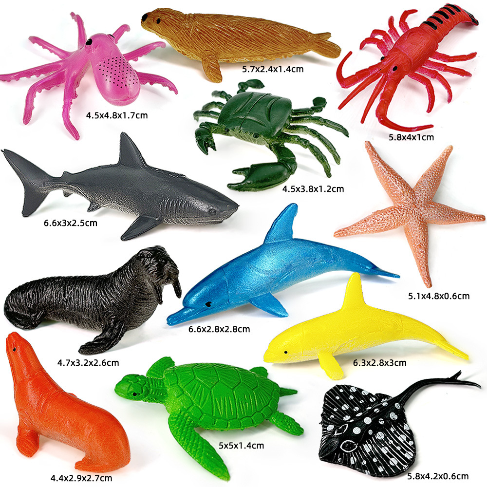 12pcs Ocean Sea Life Set Anima - огляд і ціна Kids Education Material