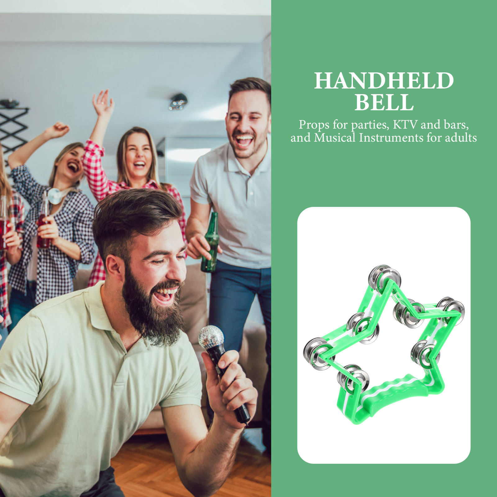 Handheld Bell Pentagram Musica - огляд і ціна Kids Education Bell