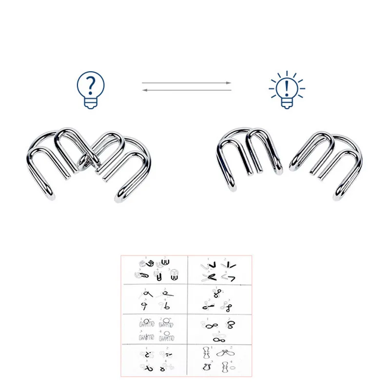8PCS/Set Metal Montessori Wire - огляд і ціна Kids Education Material