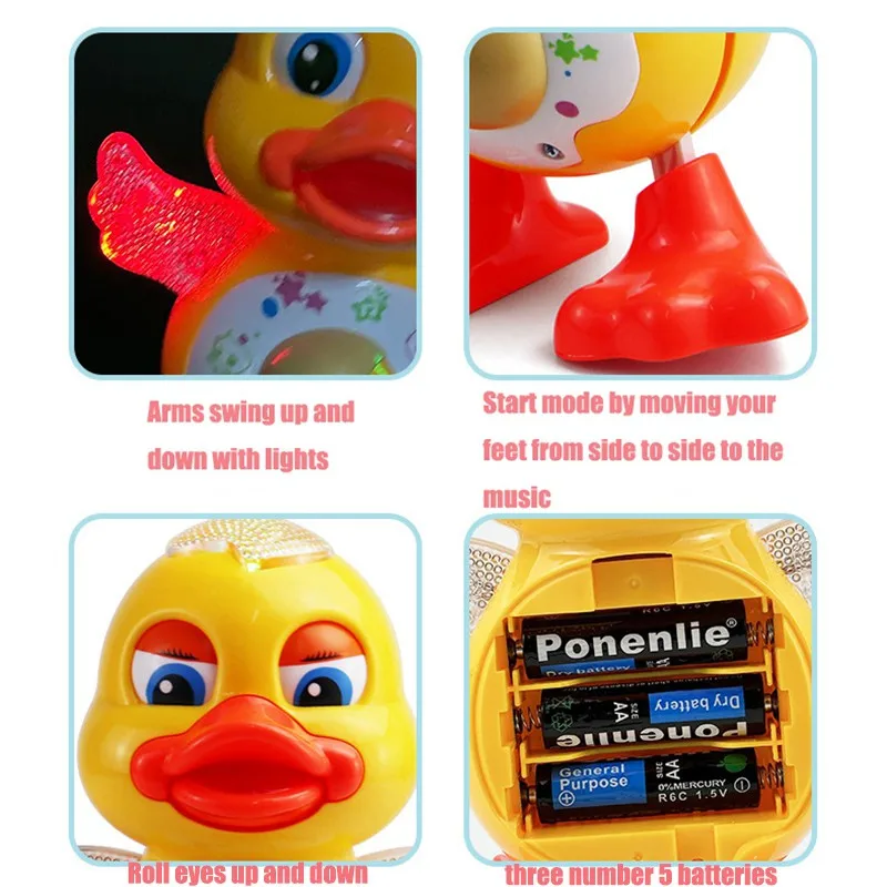 Electric Dancing Duck Toy Inte - огляд і ціна Kids Education Music