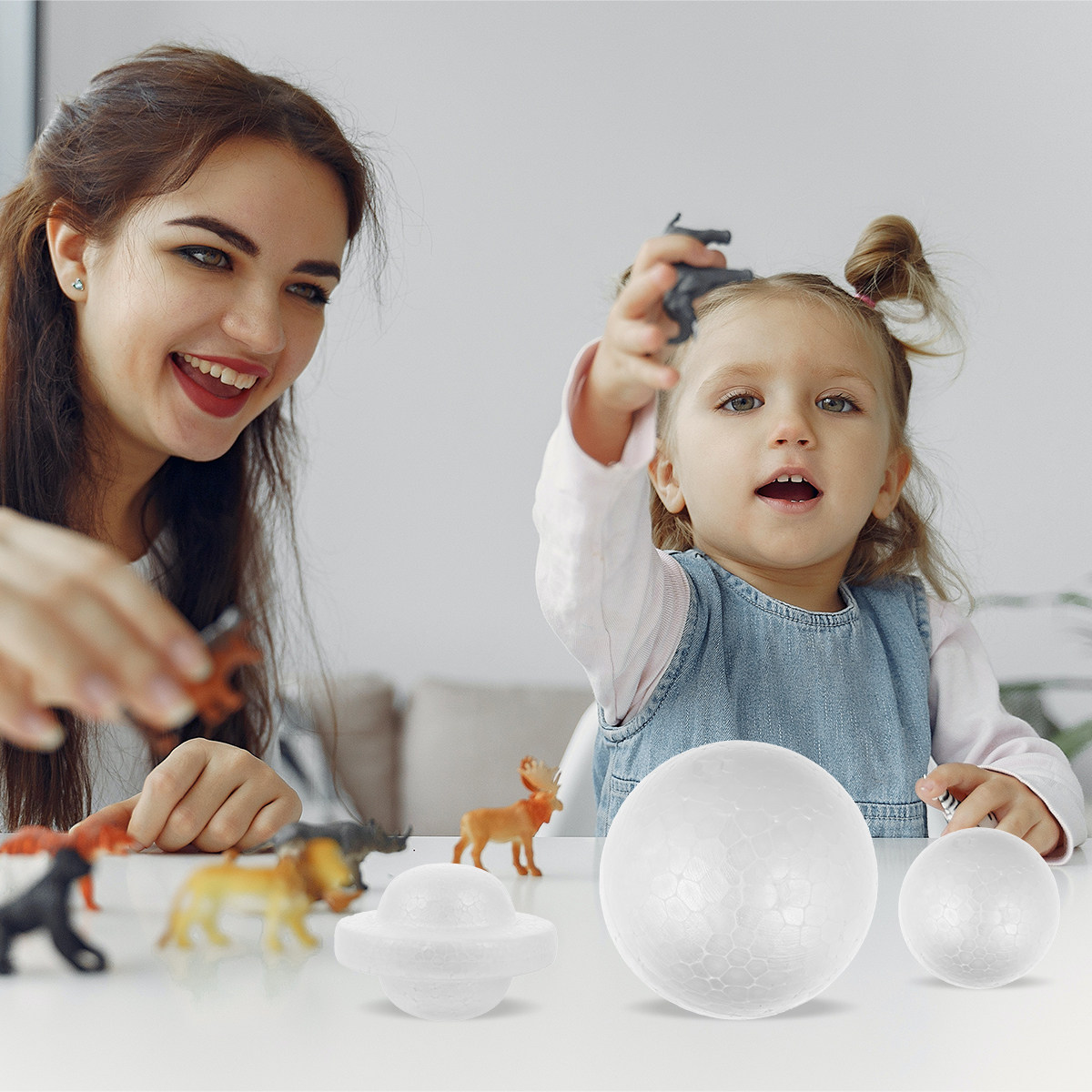 20Pcs Kids DIY Foam Balls Blan - огляд і ціна Kids Education Activities