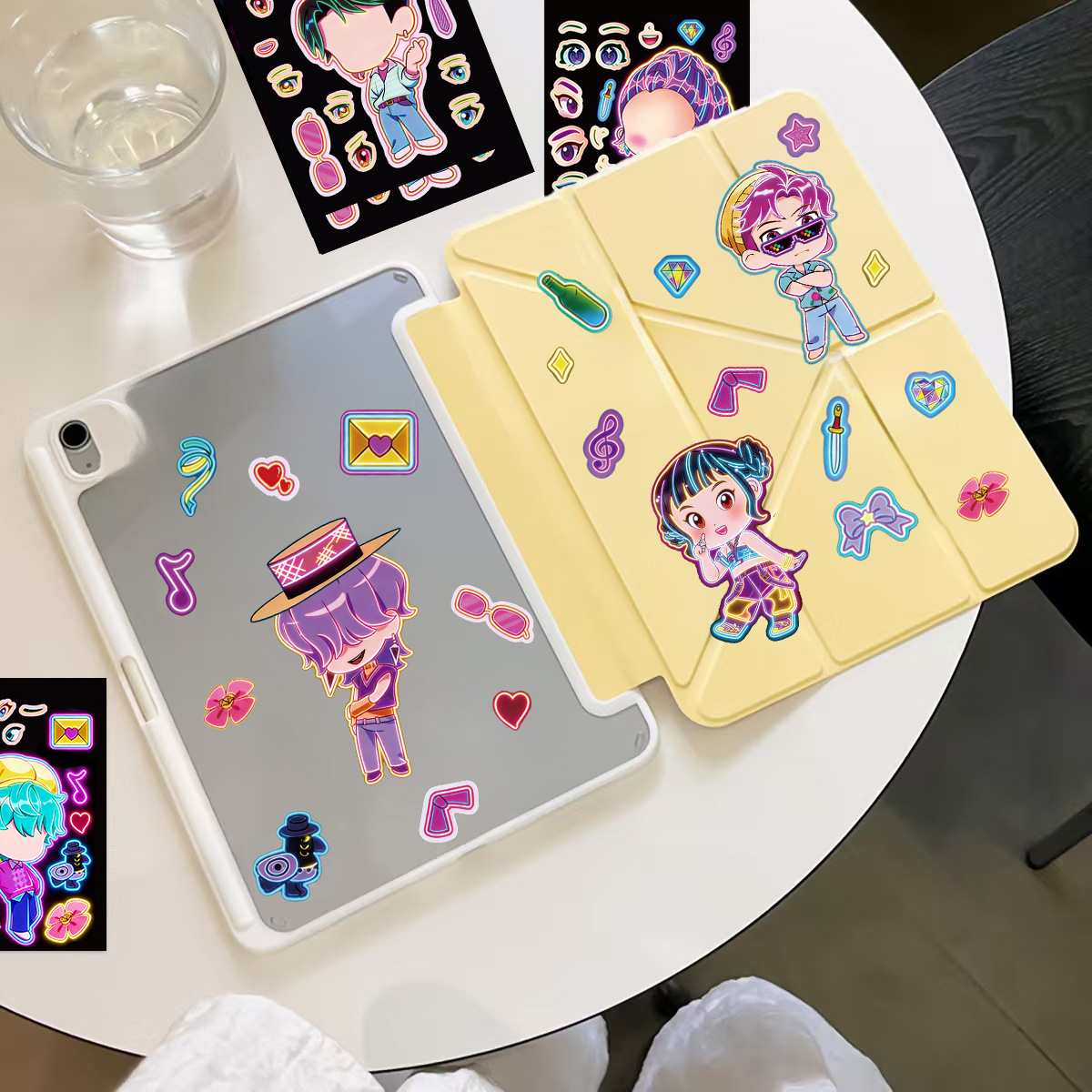 8pcs Funny Girls Stickers Toys - огляд і ціна Kids Education Music