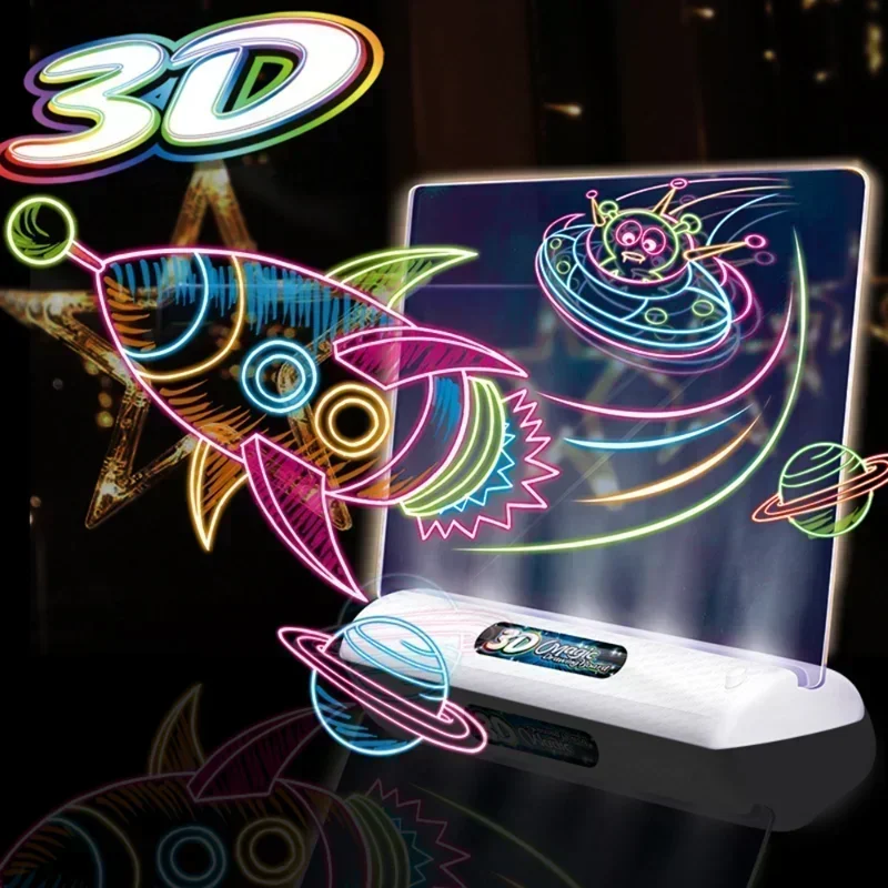 3D Magic Drawing Board LED Glo - огляд і ціна Kids Education Foundation