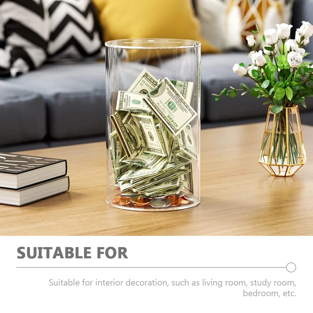 Clear Acrylic Piggy Bank Moder - огляд і ціна Kids Education Savings