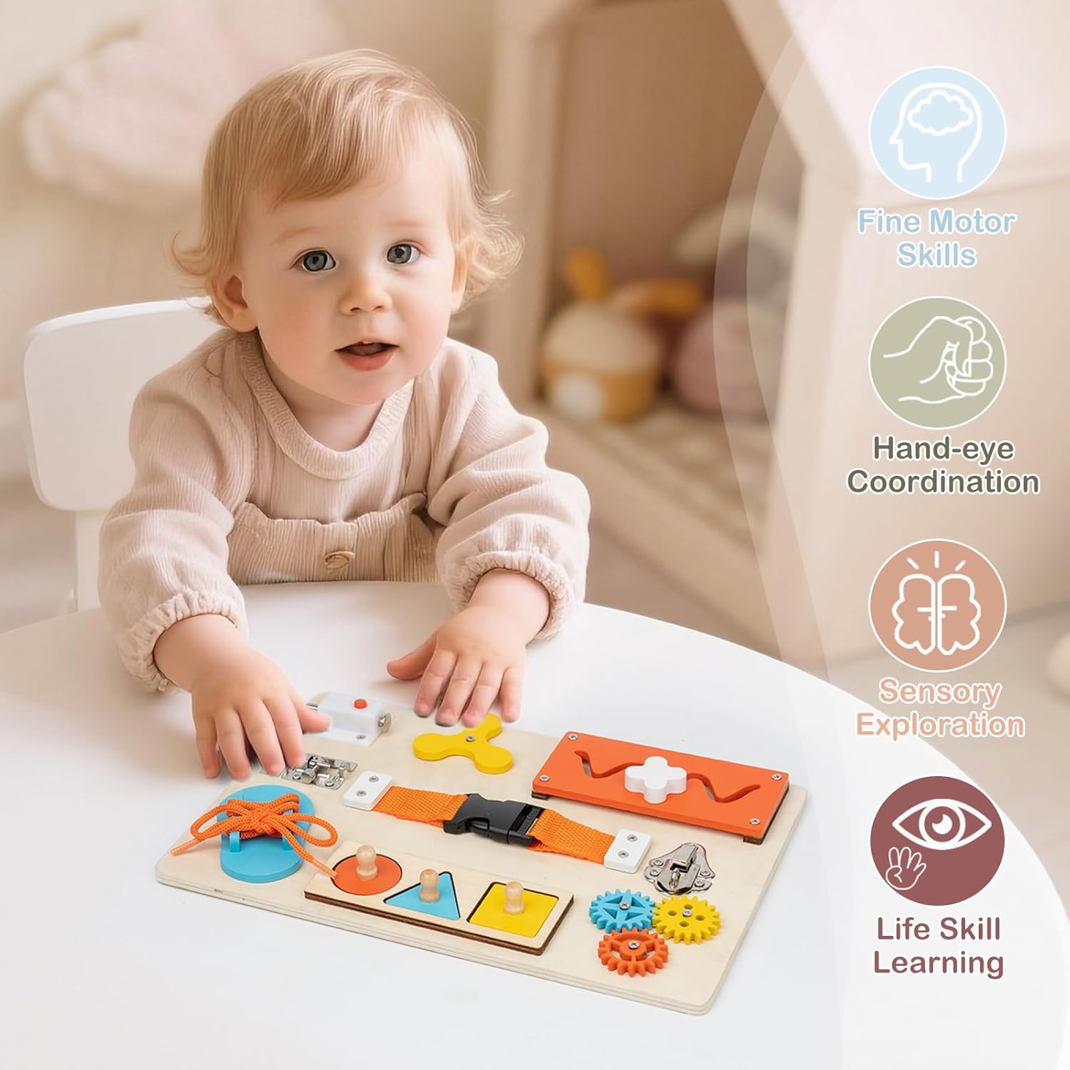 Montessori Busy Board for Todd - огляд і ціна Kids Education Activities