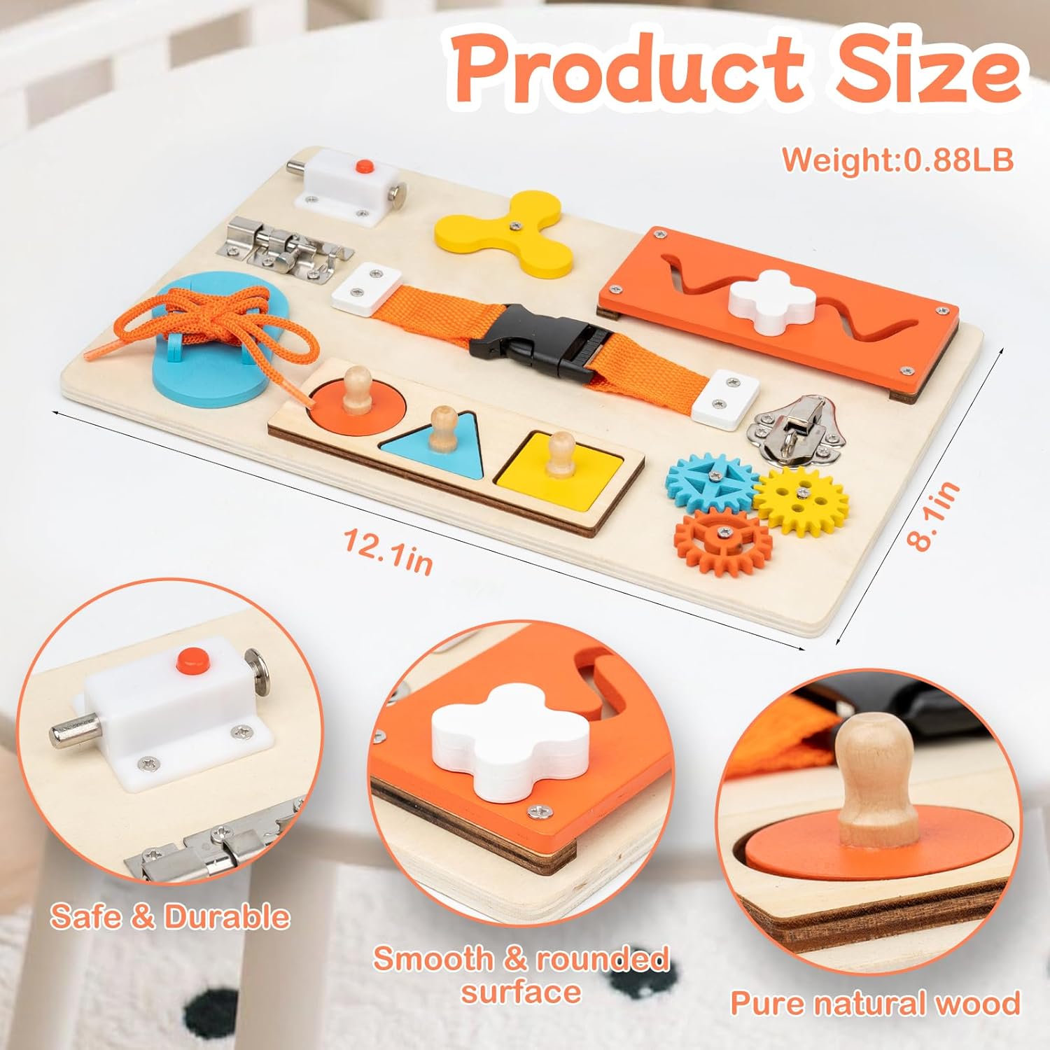 Montessori Busy Board for Todd - огляд і ціна Kids Education Activities