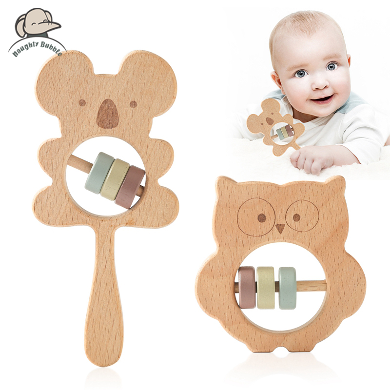 Wooden Rattles for Kids Animal - огляд і ціна Kids Education Bell