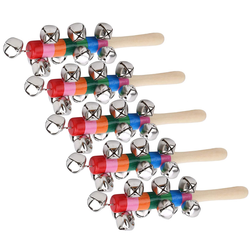 3PCS Rainbow Wooden Jingle Han - огляд і ціна Kids Education Bell