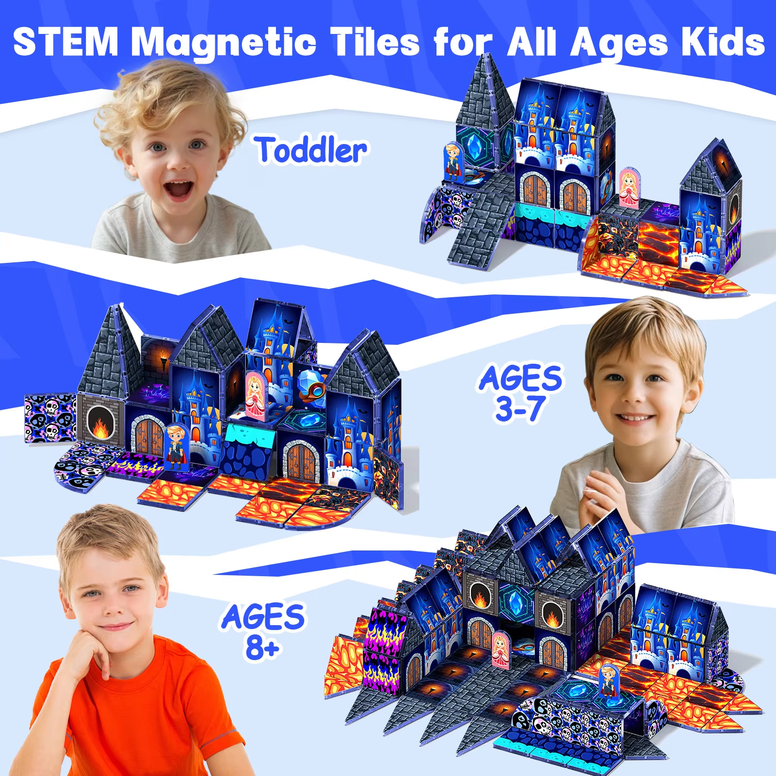 Magnetic Cube Building Blocks  - огляд і ціна Kids Education Music