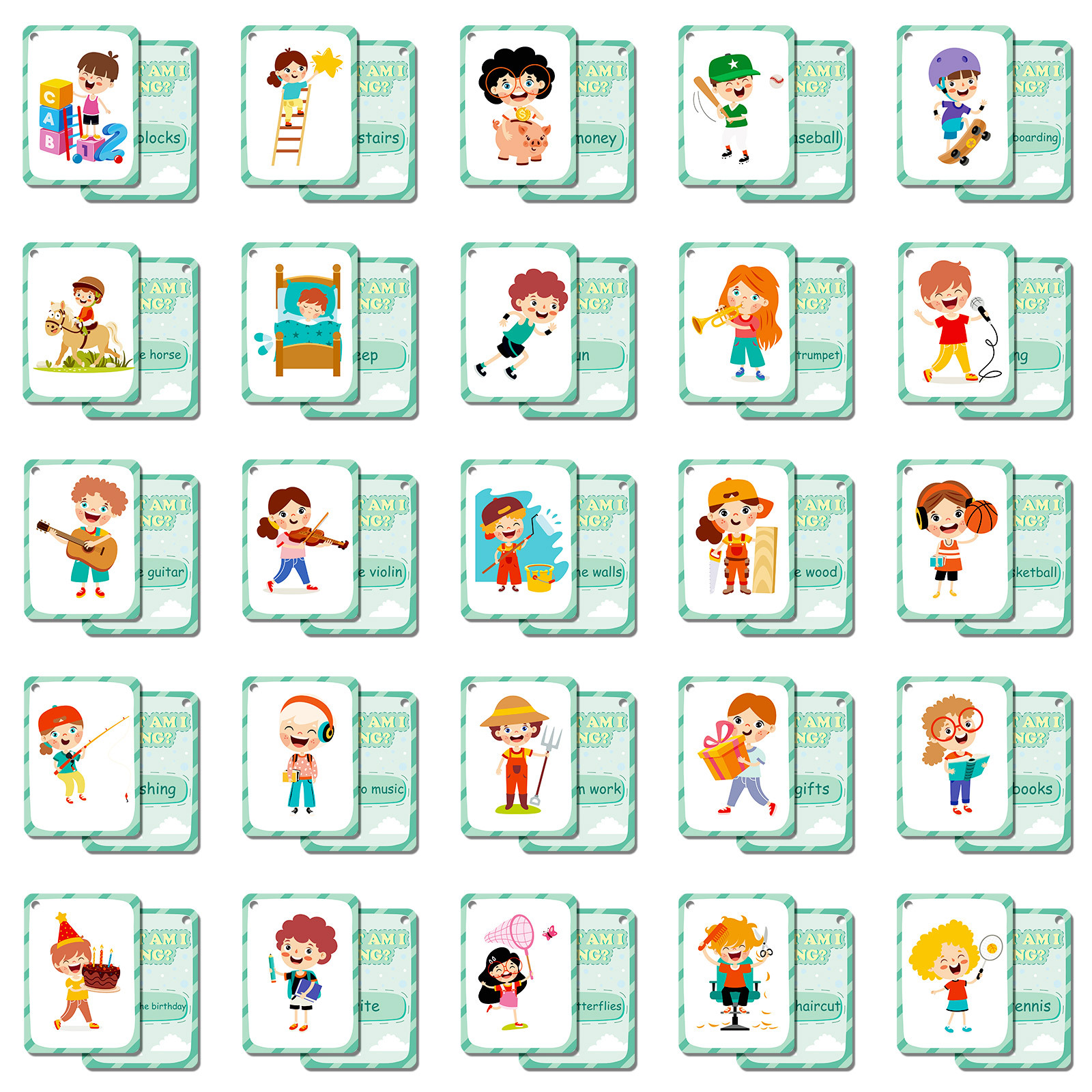 50Pcs/Set Cognition Learning C - огляд і ціна Kids Education Material